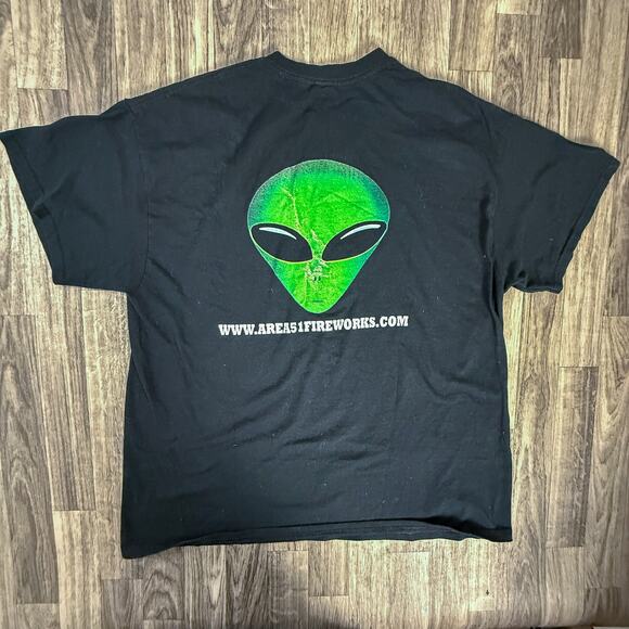 I Stormed Area 51 9/20/2019 Alien UFO Event Tee Black T-Shirt Meme Graphic - Picture 1 of 4